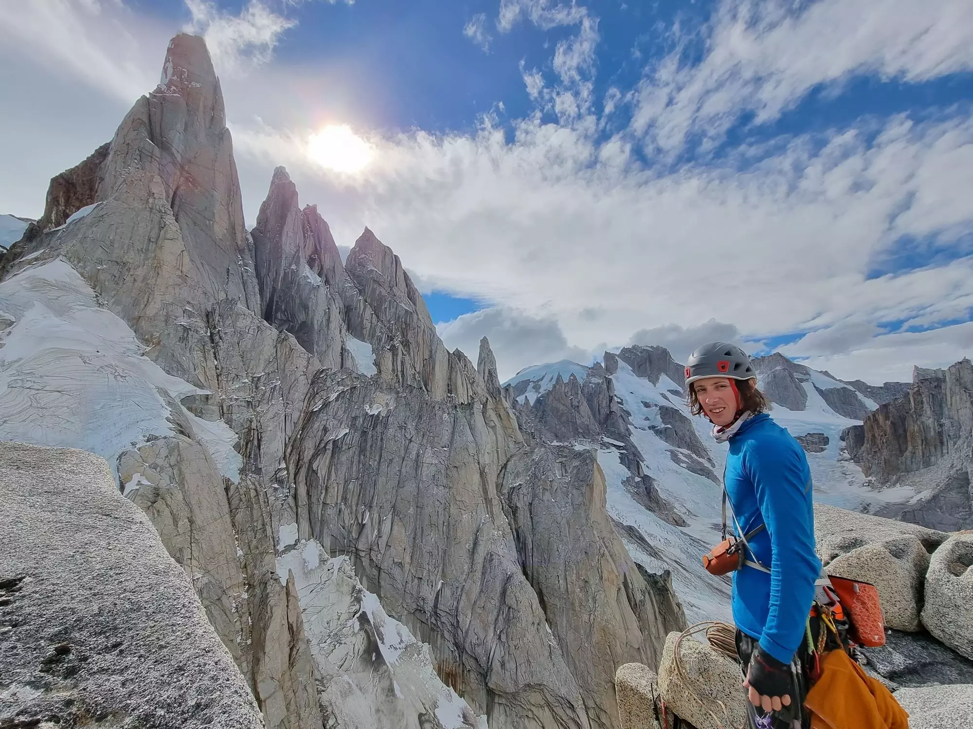 Masív Torre z vrcholu El Mocha.