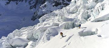 Skitouring Chamonix_Descent w