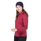 ME-007463_Cerrig_Women's_LS_Zip_T_Me-02314_Maroon-5 - Medium