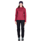 ME-007463_Cerrig_Women's_LS_Zip_T_Me-02314_Maroon-1 - Medium